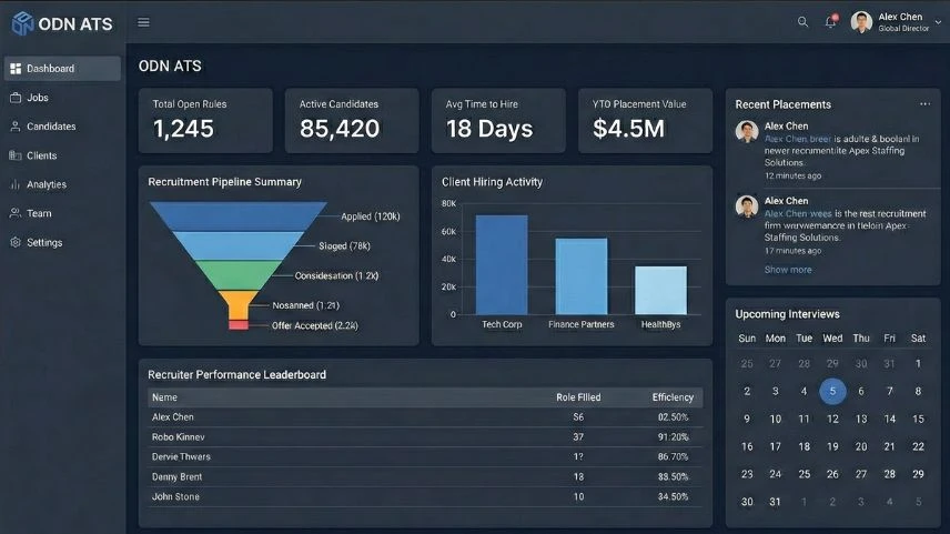ATS Dashboard Interface